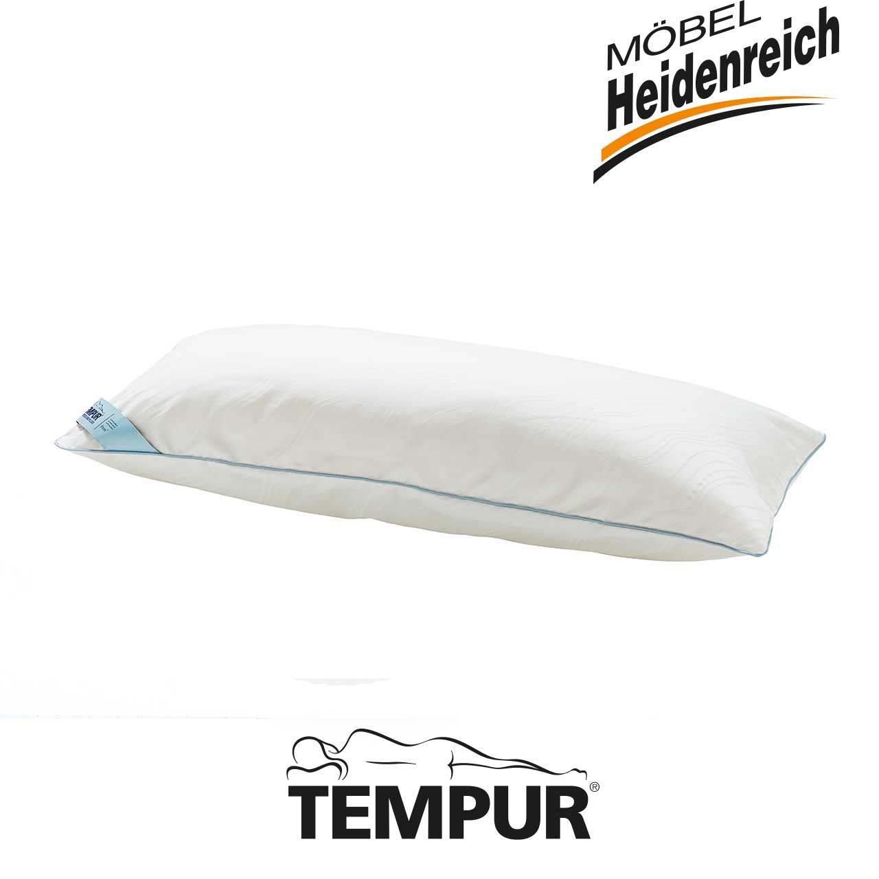 Tempur - Easy Clean Schlafkissen Rechteckiges Kissen weiß ohne Bezug.