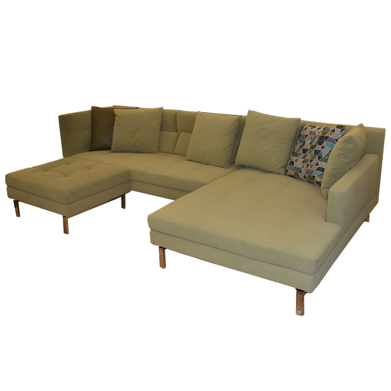 brühl amber - Ecksofa mit Hocker 67726 + 67737 + 67762