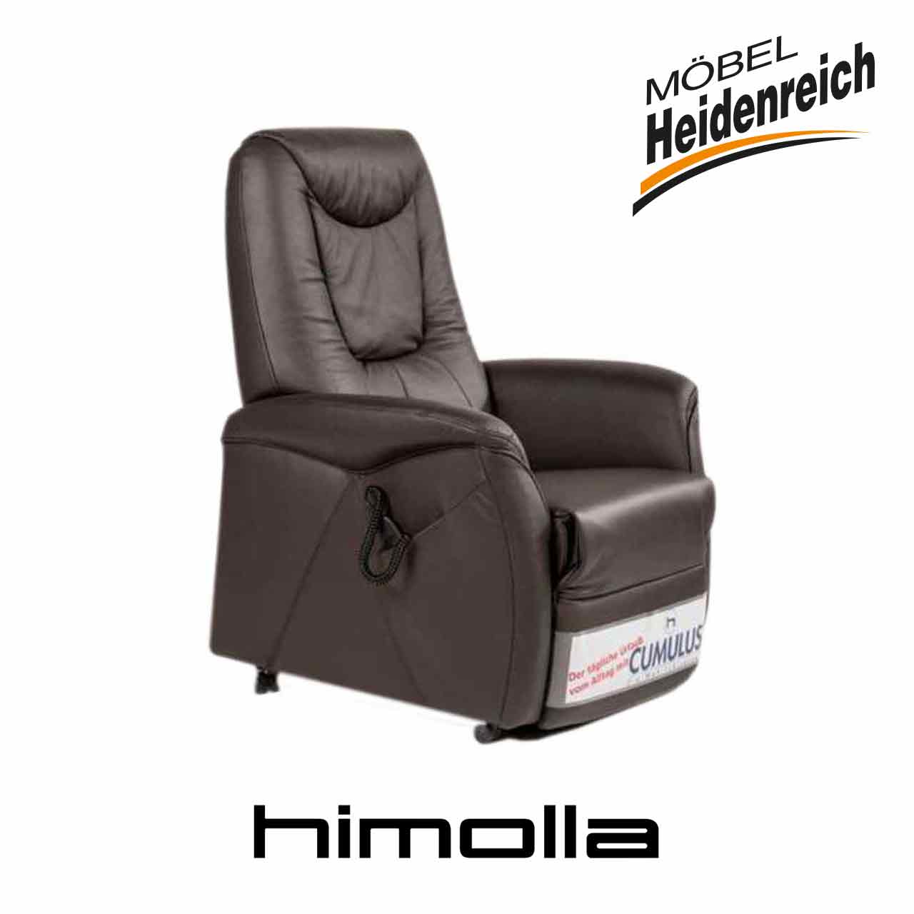 himolla - Relaxsessel Quartett 9771 23 Y42 braun mit Aufstehhilfe