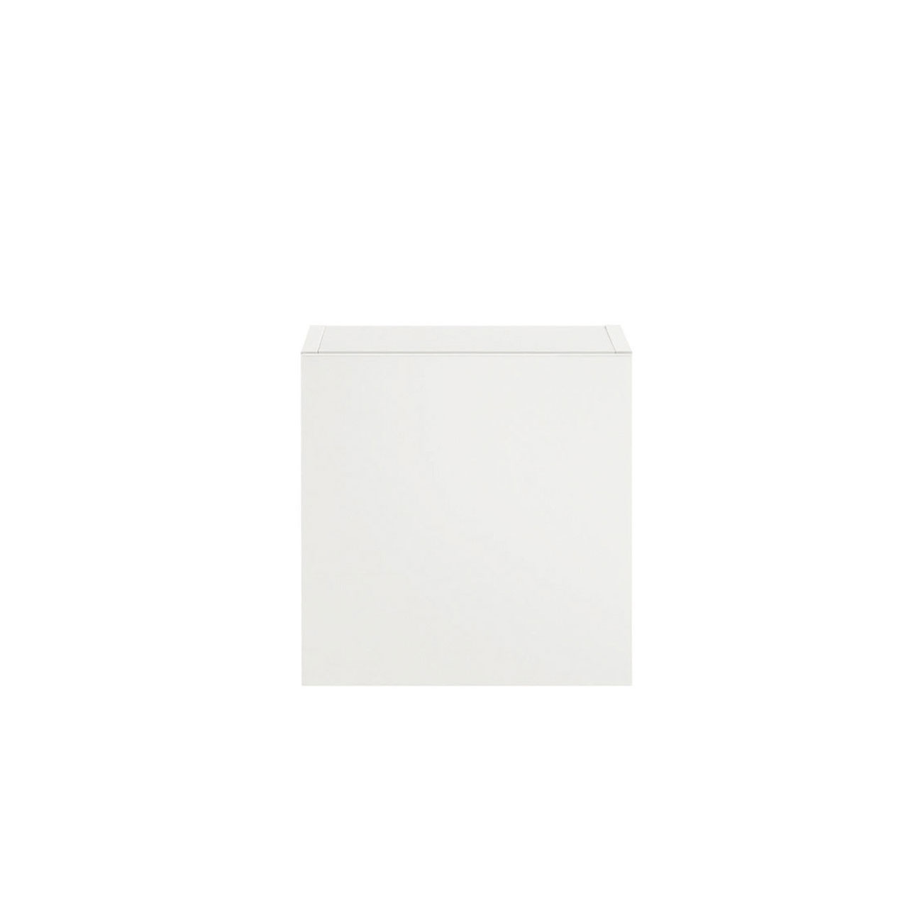 weißer quadratischer kleiner Schrank