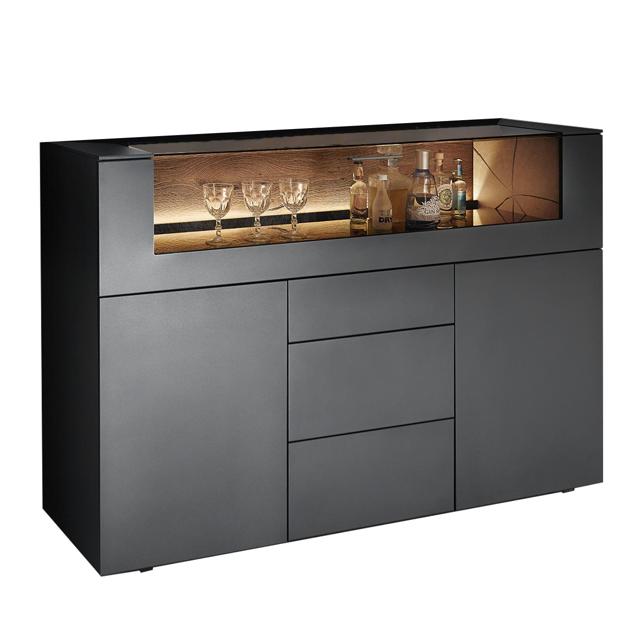 Hartmann VARA - Highboard 7210W-6171A inkl. Beleuchtung