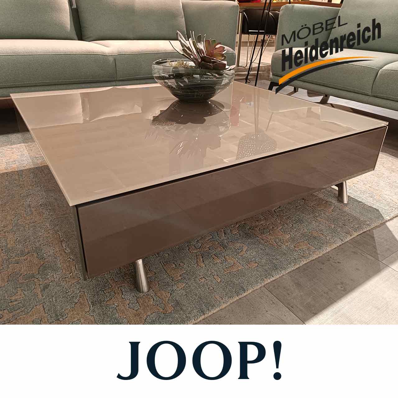 Joop - Couchtisch Loft mit Glasplatte