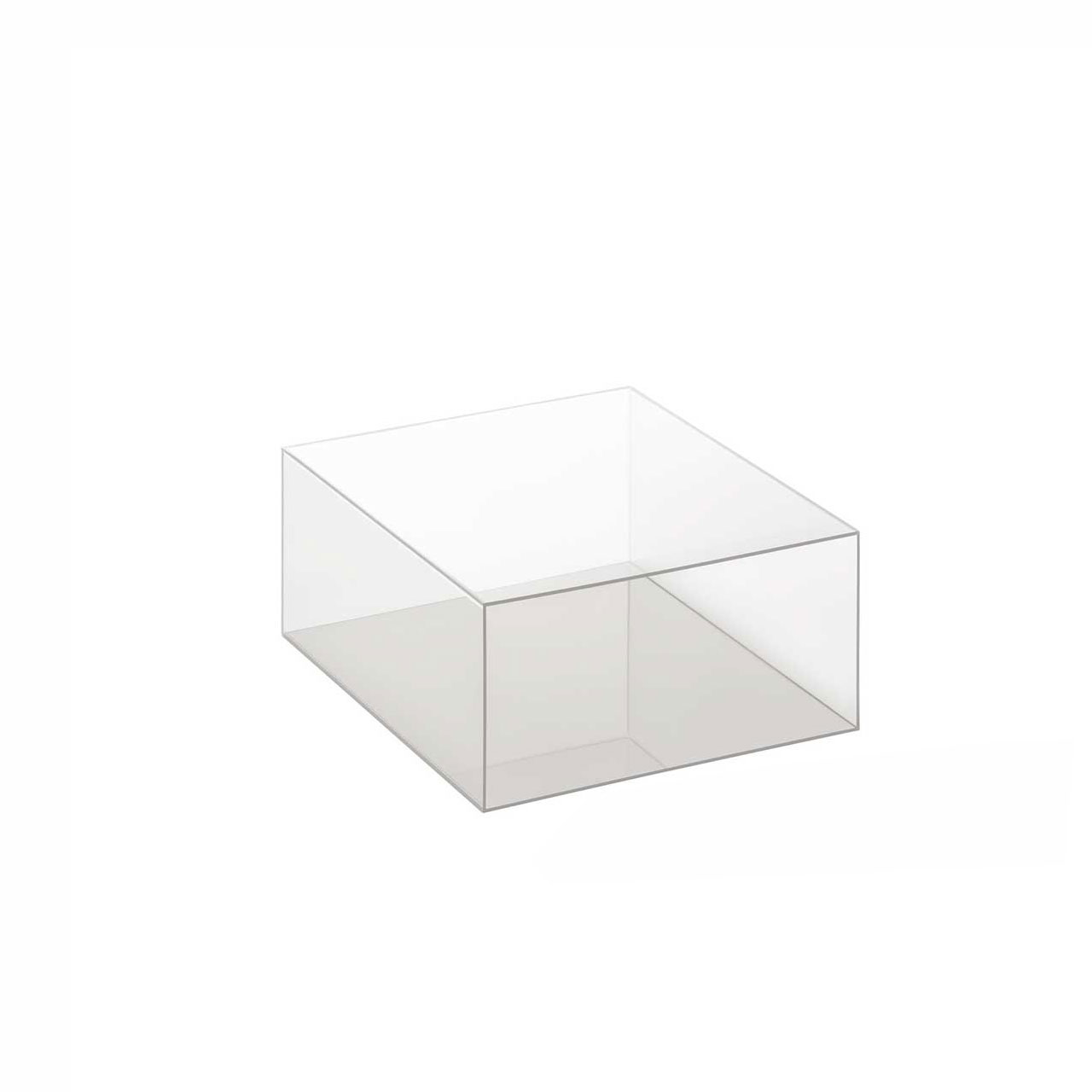 Durchsichtige Glasboxen in verschiedenen Formaten