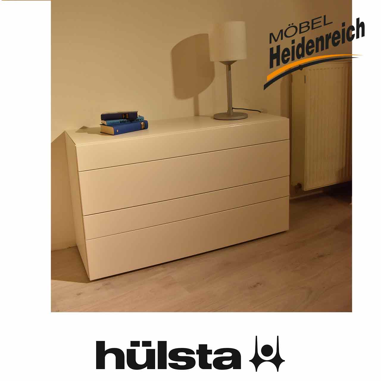 hülsta - Multi Kommode Lack Cremeweiß mit Hochglanz