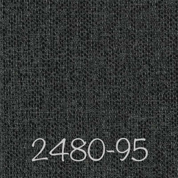 Brühl Stoffmuster 2480-95 Farbmuster dunkelgrauer Stoff